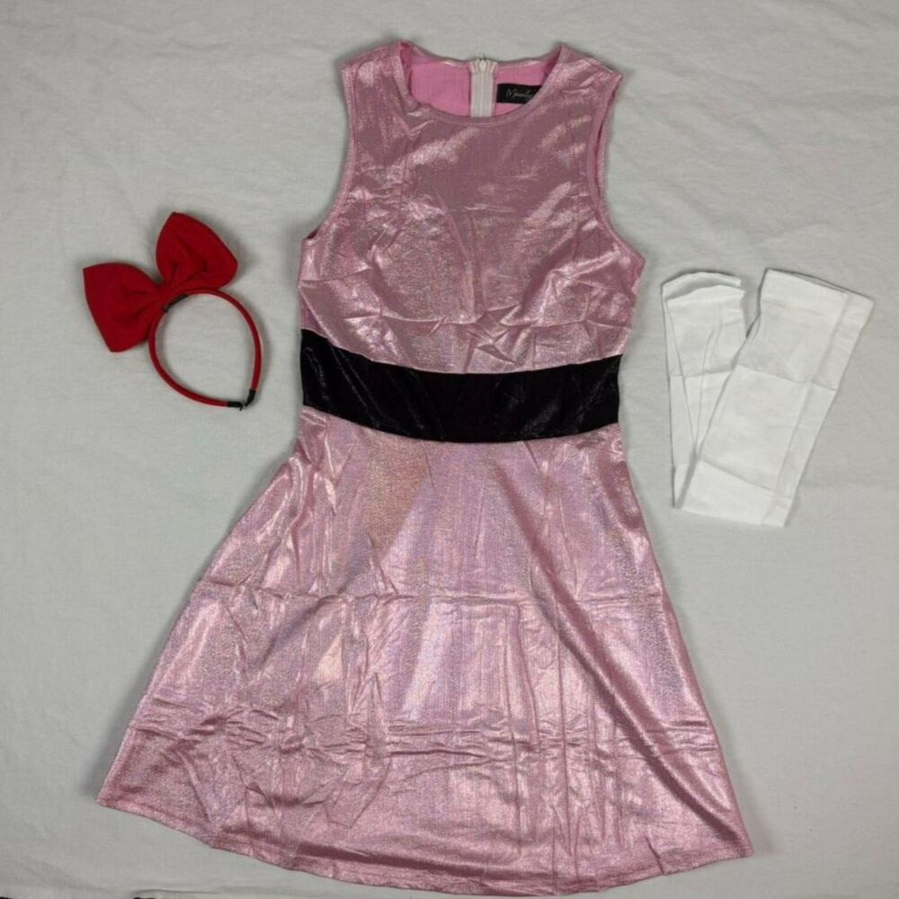 Blossom Powerpuff Girls Costume 3-Piece - S